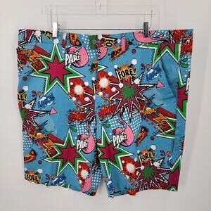 Royal & Awesome Golf Partoon Shorts Mens 46 Pockets